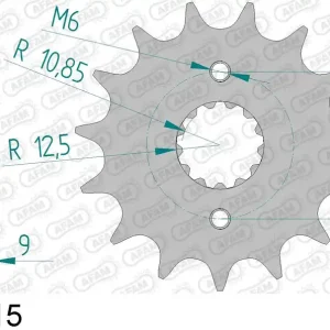 Offerta Speciale Kawasaki klr 250 kl 250 pignone afam 24502-15 passo 520 1985 2005