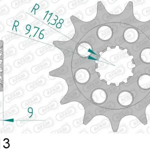 Suzuki rm z 250 250 pignone afam 22311-13 passo 520 2013 2020 Offerta