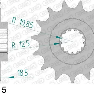 Kawasaki z 750 r 750 pignone afam 24603-15 passo 520 2011 2012 Consegna Rapida