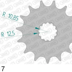 Economico Kawasaki vn 800 800 pignone afam 28400-17 passo 530 1997 2004