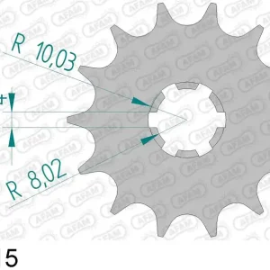 Pagamento Sicuro Suzuki rg 125 bu gamma 125 pignone afam 28200-15 passo 428 1988 1988