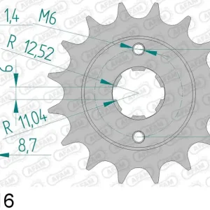 Ultime Pezzi Honda cb 400 n 400 pignone afam 20401-16 passo 520 1981 1983