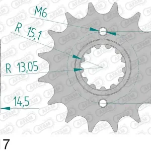 Subito Disponibile Honda vf 750 f interceptor 750 pignone afam 20602-17 passo 530 1983 1985
