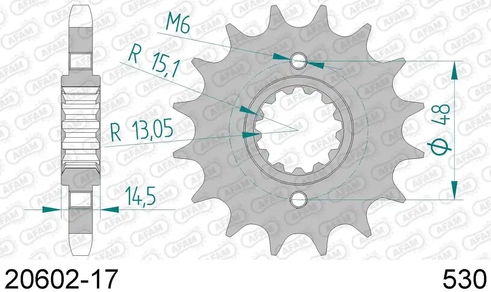 Subito Disponibile Honda vf 750 f interceptor 750 pignone afam 20602-17 passo 530 1983 1985
