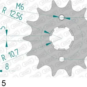 Yamaha xt 350 350 pignone afam 21502-15 passo 520 1985 1998 A Buon Prezzo