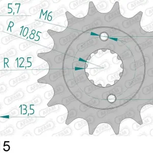 Novità Honda xl 600 v transalp 600 pignone afam 20507-15 passo 525 1989 2000