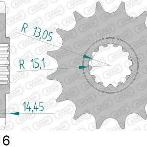 Honda vfr 800 fa abs 800 pignone afam 20618-16 passo 525 2014 2019 Offerta Del Giorno