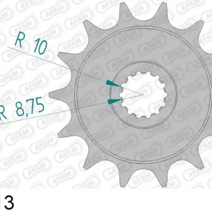 Occasione Gas gas ec 125 125 pignone afam 21203-13 passo 520 2000 2013