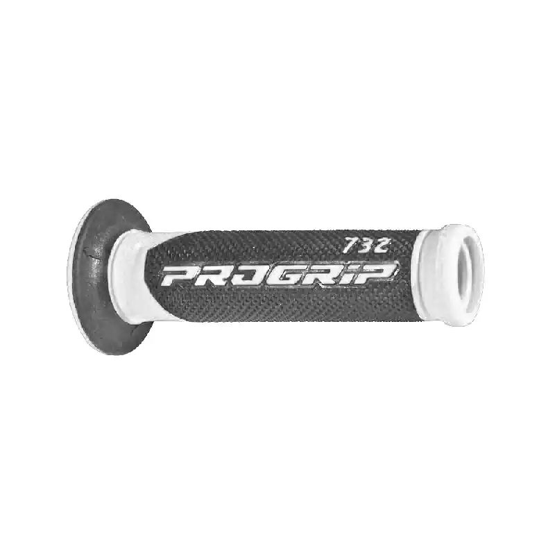 Soddisfatti O Rimborsati Manopole scooter progrip 732 137 doppia densita' bianco nero no foro