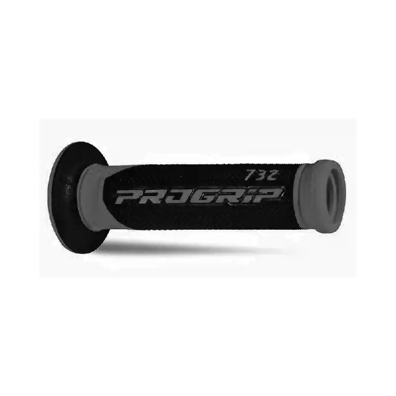 Manopole strada progrip 732 oe 298 doppia densita' - nero titanio con foro Nuova Collezione