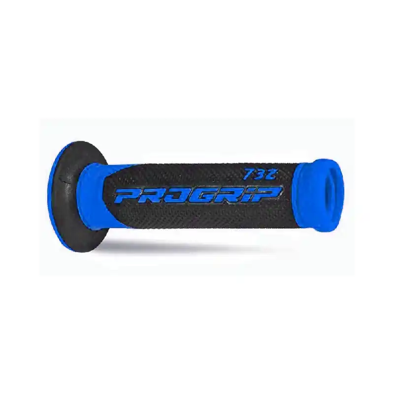Manopole strada progrip 732 oe 150 doppia densita' - blu nero con foro Scelto Dai Clienti