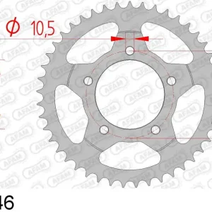 Suzuki gsf 400 bandit 400 corona afam 14404-46 in acc. passo 525 1993 1997 Soddisfatti O Rimborsati