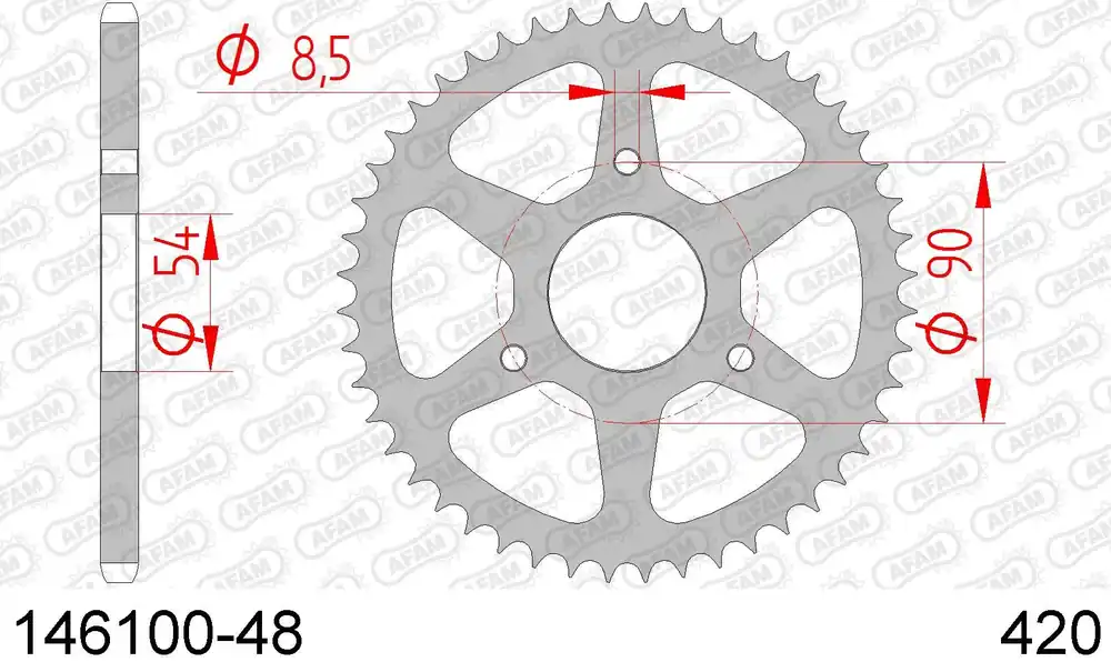 Offerta Limitata Malaguti nkd 50 drakon 50 corona afam 146100-48 in acc. passo 420 2005 2009