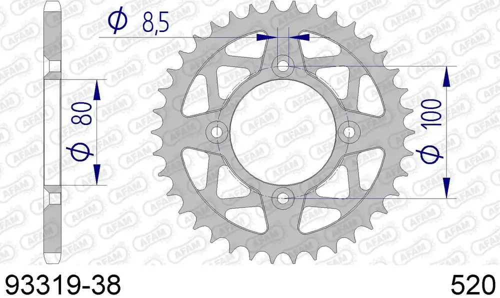 Scorpa sy 250 250 corona afam 93319-38 in all. passo 520 2004 2005 Esclusivo
