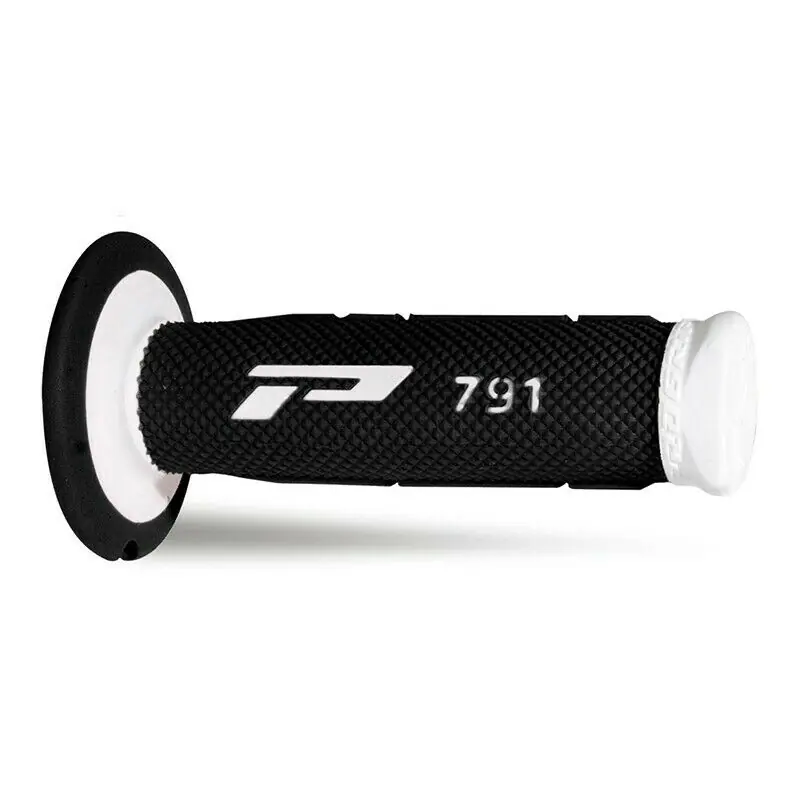 Manopole mx progrip 791 - 137 - doppia densita' - bianco / nero no foro Nuova Collezione