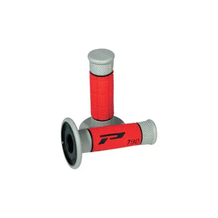Manopole mx progrip 790 - 229 - tripla densità - grigio / rosso / nero no foro Compra Online