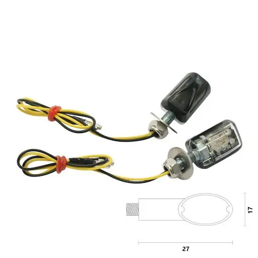 Freccia frecce moto omologate led bcr skimpy nero universali coppia Super Prezzo