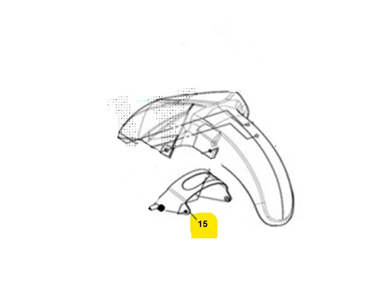 Affare Sym maxsym abs 400 staffa supporto parafango anteriore 2017 2017 lx40a4-eu