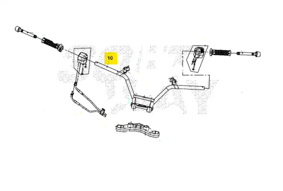Sym maxsym 400 manubrio 2021 2021 lz40w1-eu Ultime Pezzi