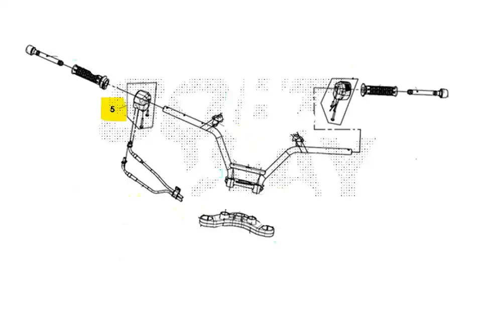 Sconto Sym cruisym 300 commutatore devio luci destro 2020 2021 lv30w2-eu