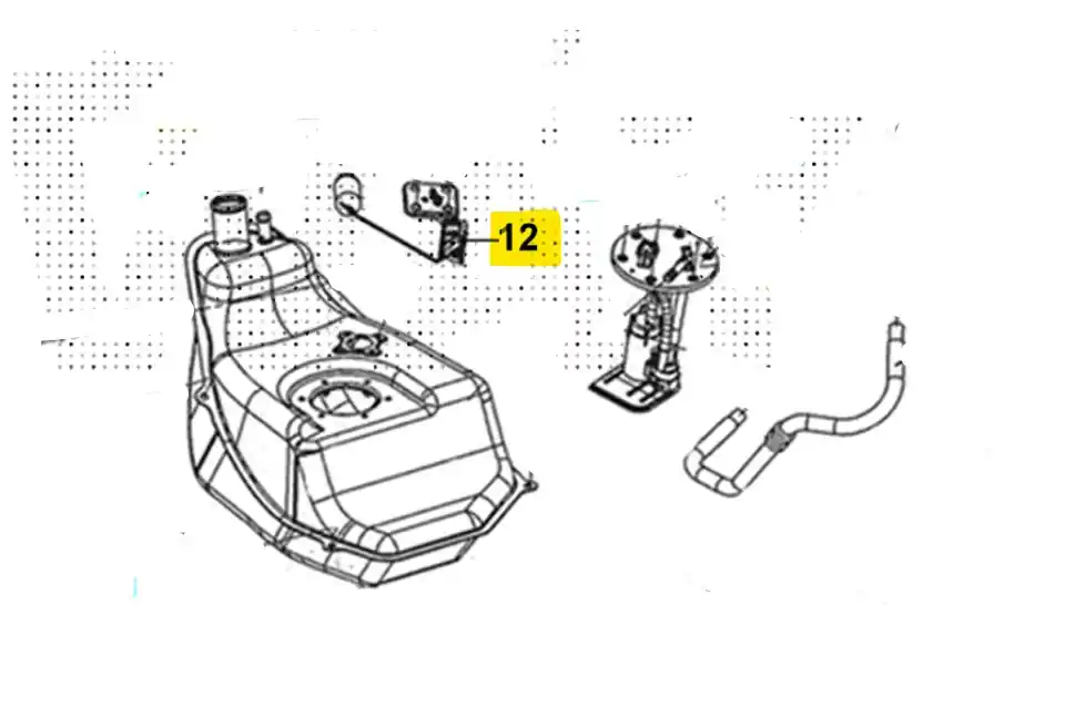 Popolare Sym joyride 300 galleggiante serbatoio benzina carburante 2022 2022 lj30w2-eu
