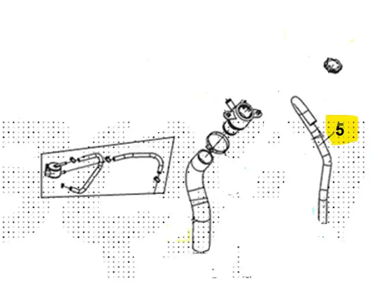Sym joyride 300 tubo sfiato serbatoio benzina carburante 2022 2022 lj30w2-eu Non Perdere