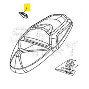 Prezzo Basso Sym adx euro5+ 300 gancio chiusura sella 2024 2024 tea30t1cn-eu