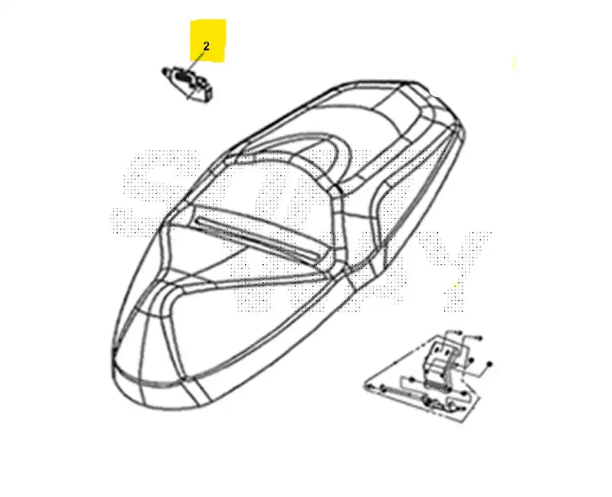 Prezzo Basso Sym adx euro5+ 300 gancio chiusura sella 2024 2024 tea30t1cn-eu