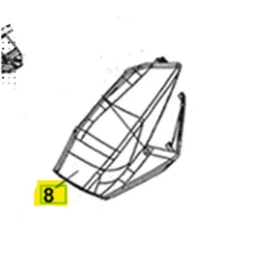 Consegna Rapida Sym joyride 300 carena scudo anteriore sinistro nero opaco 2025 2025 lj30w6-it
