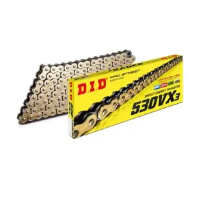 Pagamento Sicuro Catena did 530vx3 (gold & black) - lunghezza: 108 maglie con giunto a rivetto (zj)
