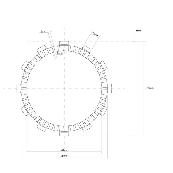 Hm - vent cre x 250 disco frizione trasmissione 2004 2006 Spedizione Gratuita