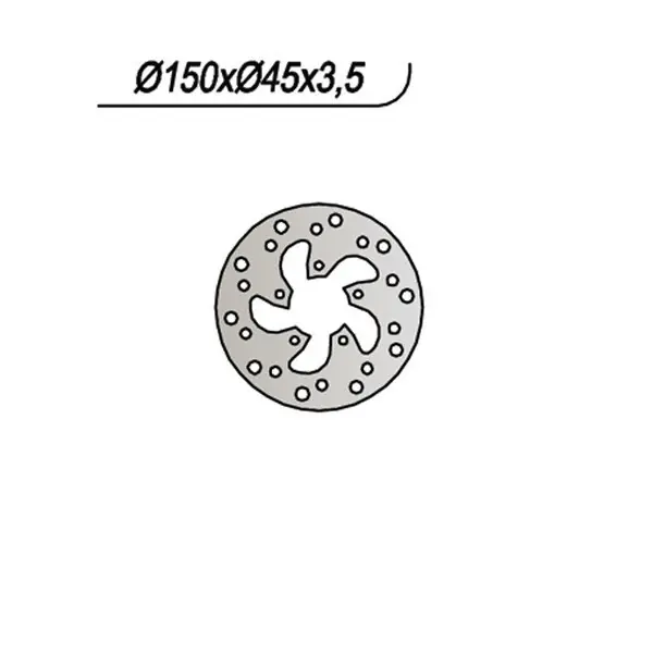 Betamotor rev 80 disco freno posteriore ng 647 2002 2003 Quantità Limitata