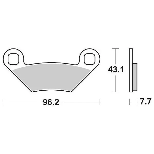 Polaris sportsman 550 pastiglie freno racing sbs 899 rsi 2011 2013 Ultimissimo Modello