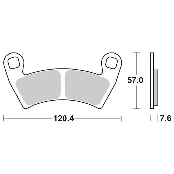Polaris ev 48v elettrico pastiglie freno sbs 897 si 2013 2013 Promozione