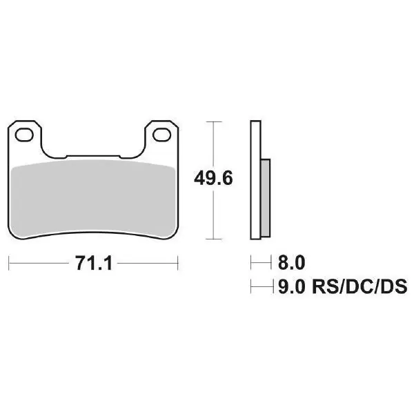 Esclusivo Kawasaki z rs (cjf) 900 pastiglie freno anteriore sbs 806 hs 2018 2019