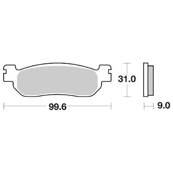 Non Perdere Yamaha yzf r6 (rj03/rj05/rj09) 600 pastiglie freno anteriore racing sbs 728 dc dual carbon 1999 2002