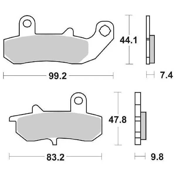 Esclusivo Suzuki rg f gamma (nf41a) n/r 125 pastiglie freno sbs 635 hf 1992 1994