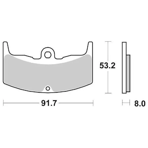 Honda vf f (nc13) 400 pastiglie freno sbs 552 hf 1983 1986 Sconto
