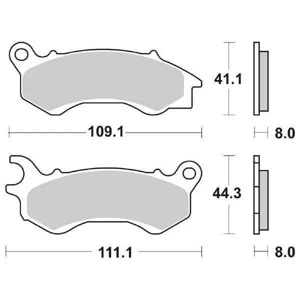 Prezzo Basso Honda nsc r 4t 50 pastiglie freno sbs 205 hf 2013 2016