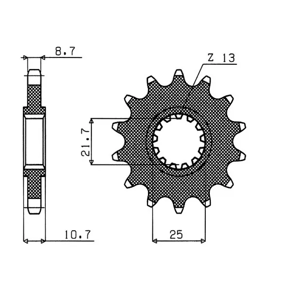 Offerta Limitata Pignone in acciaio p 532 z 15 ingranaggio trasmissione