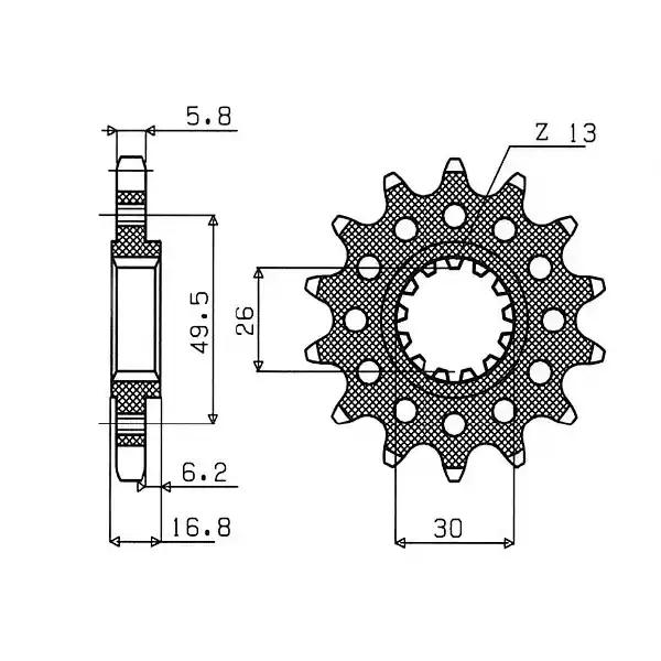 Prezzo Basso Pignone p 520 z 17 ingranaggio trasmissione