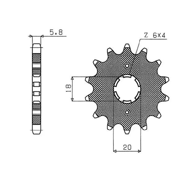Prezzo Scontato Honda mtx rw 200 pignone in acciaio p 520 z 13 1983 1986