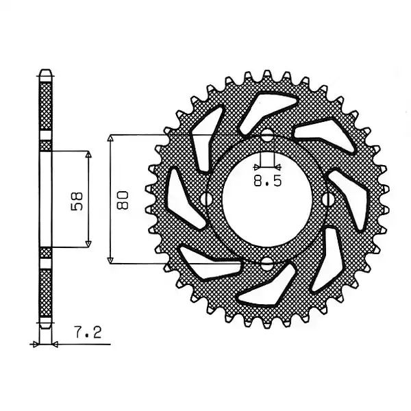 Hyosung gv aquila 125 corona in acciaio p 428 z 48 2000 2006 Offerta
