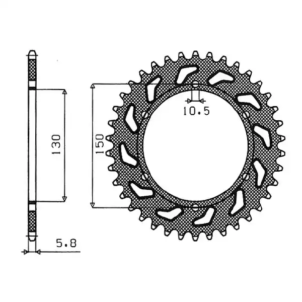 Honda nx dominator (rd02/rd08) 650 corona in acciaio p 520 z 45 1988 1988 Solo Oggi