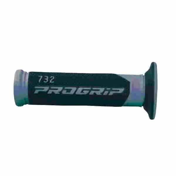 Manopole strada progrip 732 dual density titanio ø 22-25mm lunghezza 125mm open Bestseller