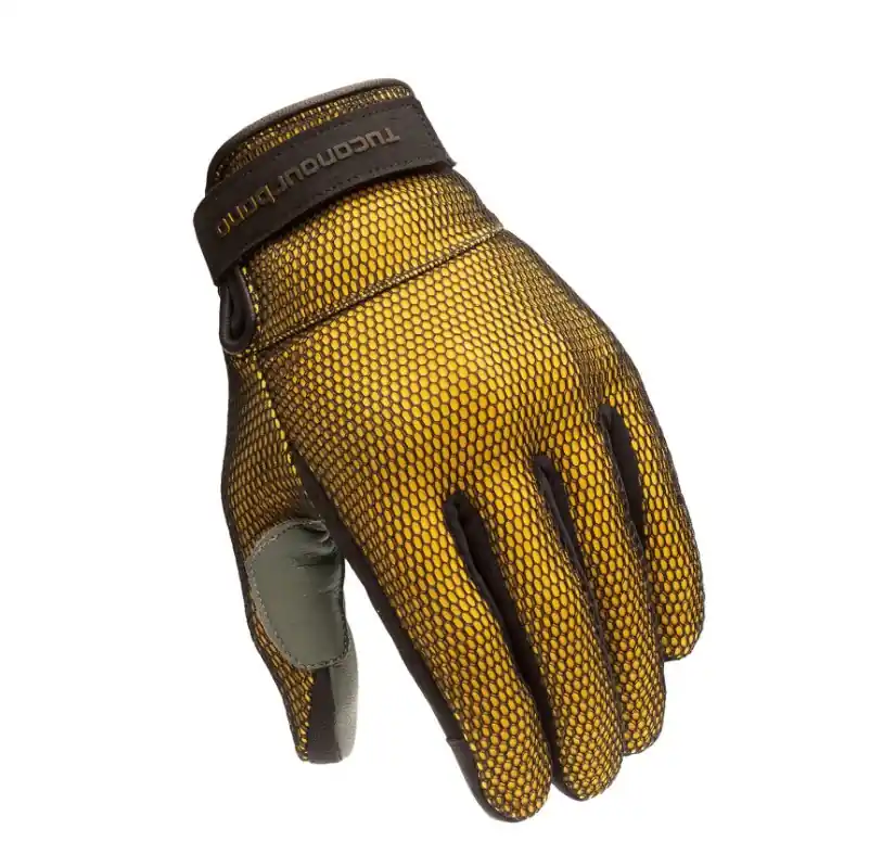 Guanti eden mesh nero/giallo tucano xl Consegna Rapida