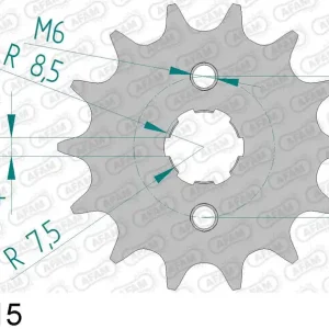 Promozione Honda zb 50 50 pignone afam 20101-15 passo 420 1987 1987