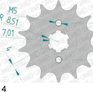 Aprilia sx 125 ie 125 pignone afam 49200-14 passo 428 2018 2020 Ordina Subito