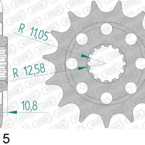 Mv (agusta) 910 r brutale 910 pignone afam 94807-15 passo 525 2005 2008 Economico