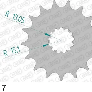 Triumph 750 daytona 750 pignone afam 88800-17 passo 530 1991 1993 Affare